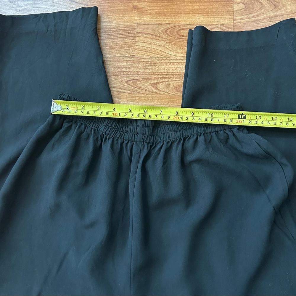 3/$20 Christina 100% Silk black pants slacks - Picture 3 of 7